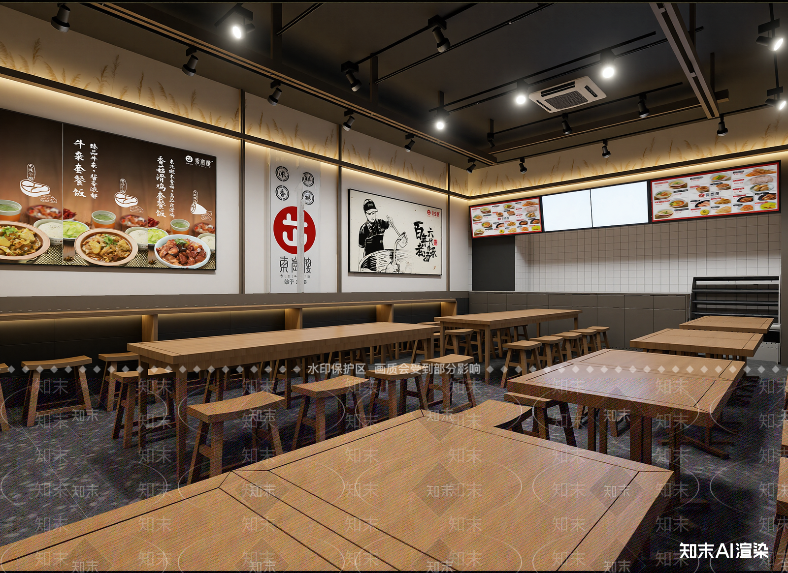 快餐店3D模型下载【ID:1214031161】