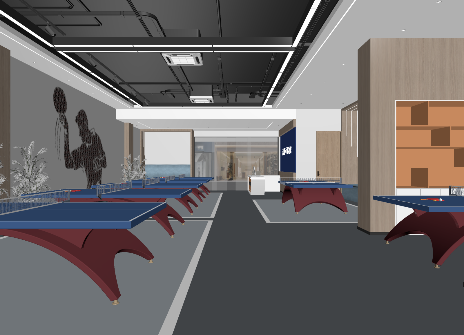 台球室3D模型下载【ID:1214609396】
