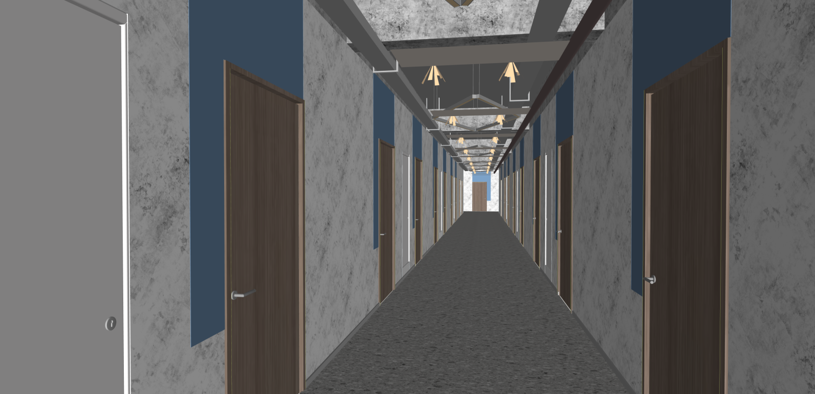 现代其他学校空间SU模型下载【ID:1216038198】