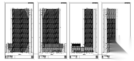 [天津滨海新区]某四十三层超高商业楼建筑施工图cad施工图下载【ID:166803109】