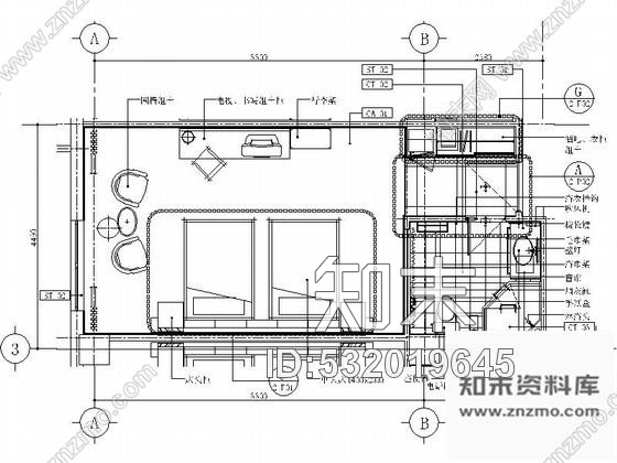 施工图某亚洲酒店标准客房样板间装修图含效果施工图下载【ID:532019645】