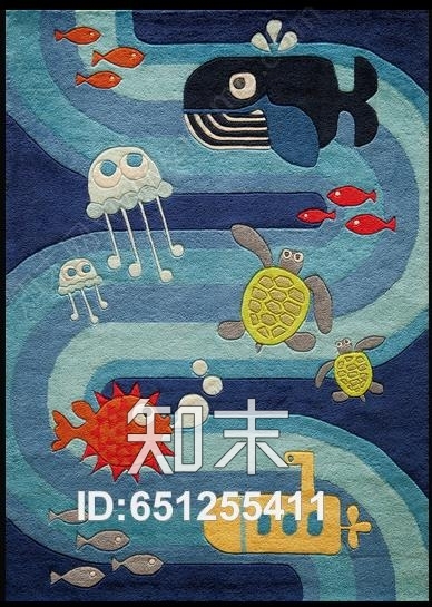 儿童地毯高清贴图材质