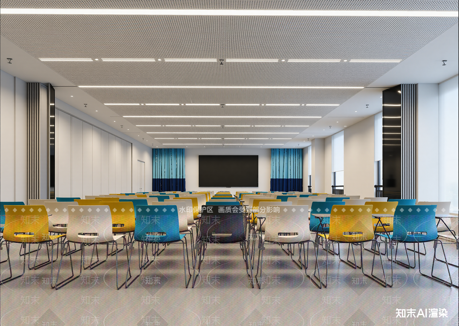 现代报告厅3D模型下载【ID:1214757937】
