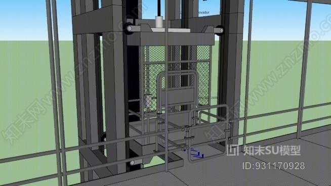 工业升降机SU模型下载【ID:931170928】