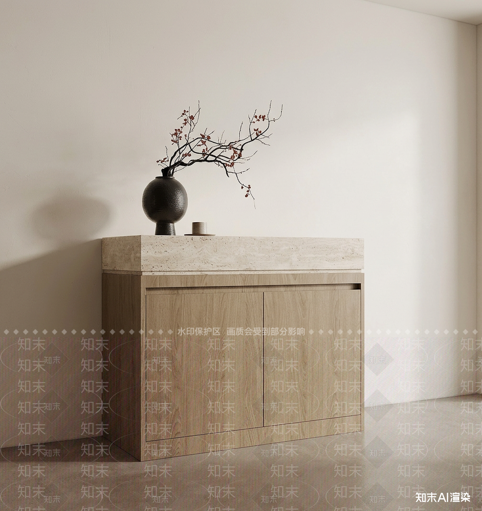 木质储物柜餐边柜3D模型下载【ID:1227292742】