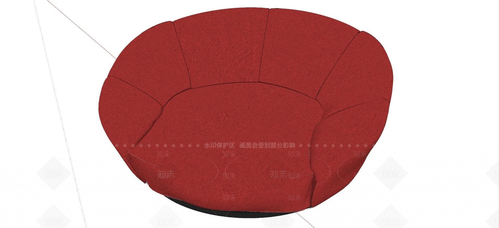 现代沙发SU模型下载【ID:1123505715】