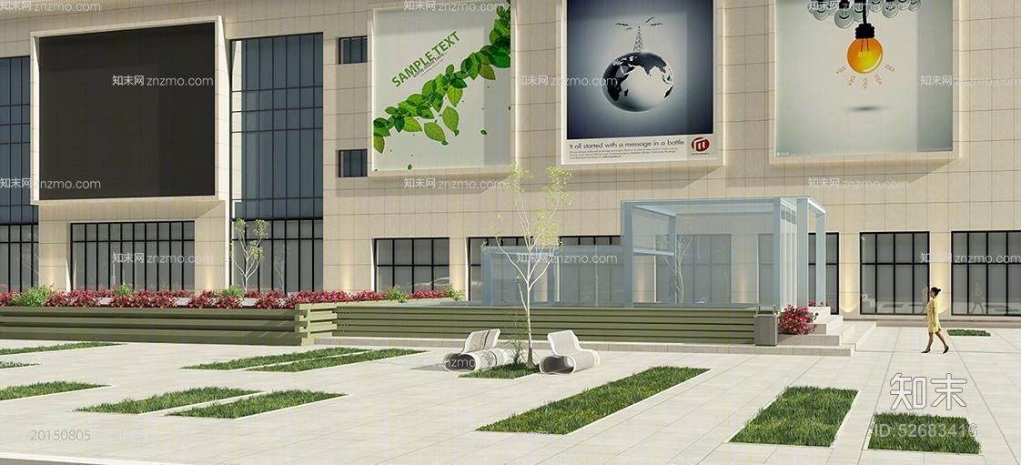商业街3D模型下载【ID:52683416】