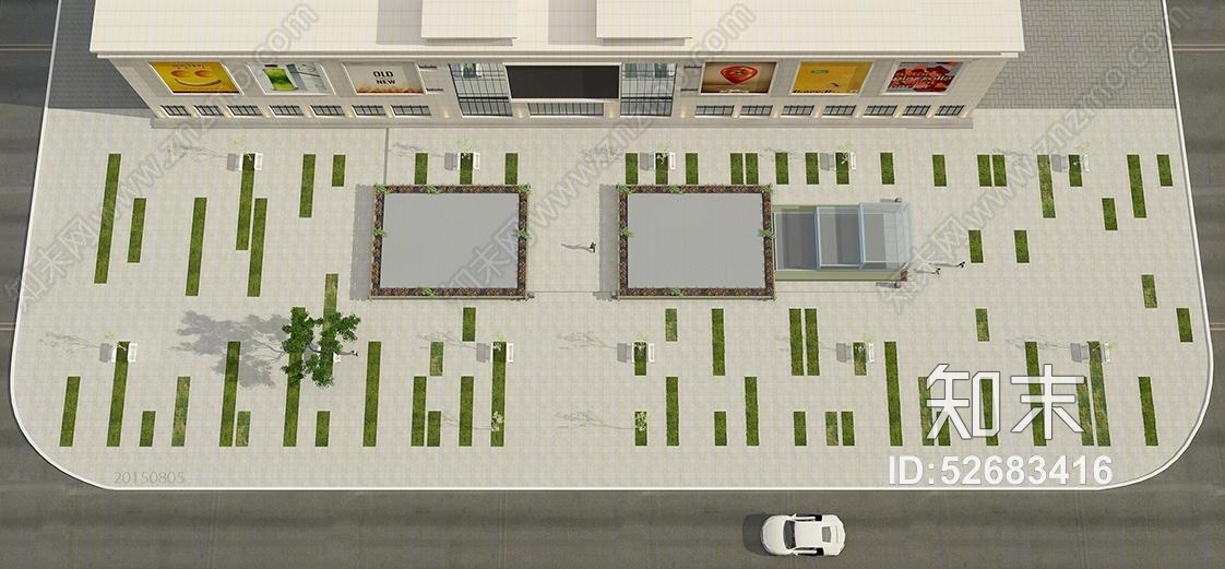 商业街3D模型下载【ID:52683416】