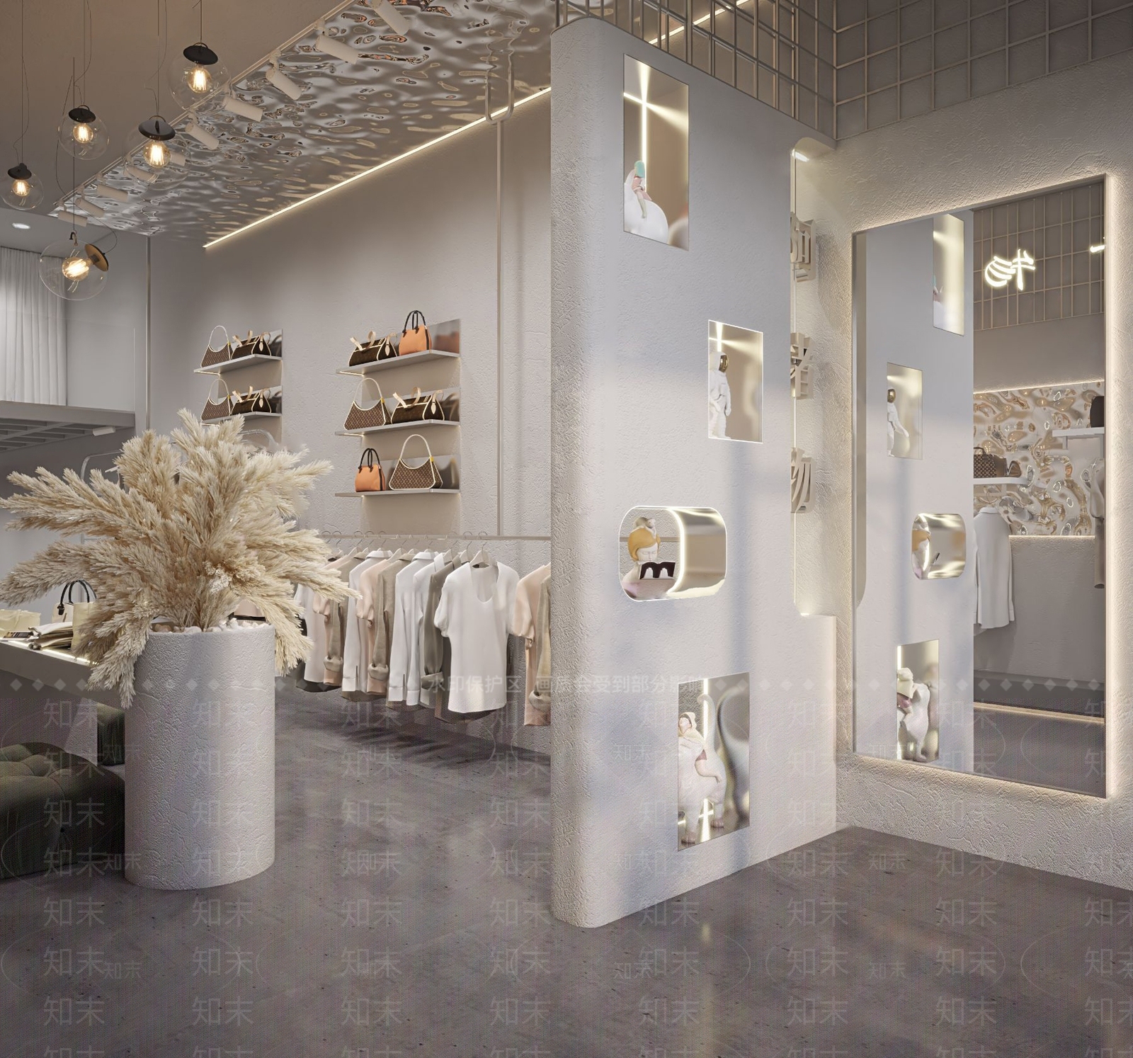 北欧服装鞋店3D模型下载【ID:1101319804】