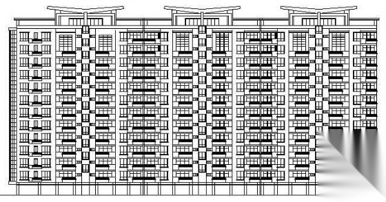 某市十三层住宅楼建筑方案图cad施工图下载【ID:149851141】