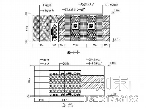 某装饰公司办公空间设计装修图（含效果）cad施工图下载【ID:161798186】