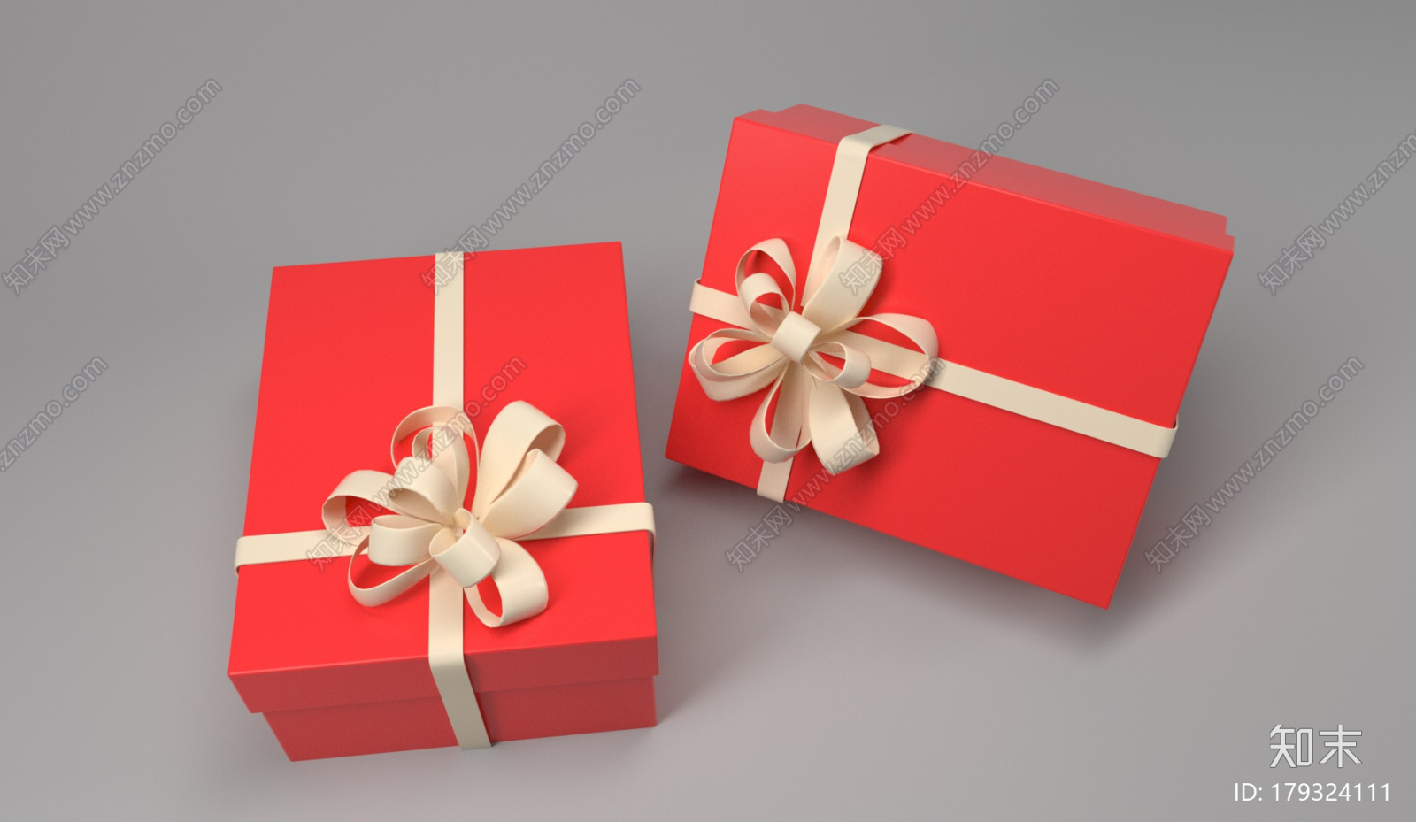 礼品包装盒样机C4D产品（OC）CG模型下载【ID:179324111】