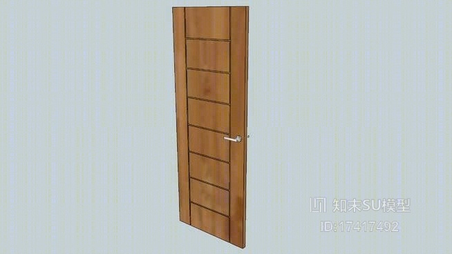单开门SU模型下载【ID:217954303】