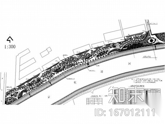 [杭州]沿桥运河绿地景观设计施工图（含3dmax图纸）施工图下载【ID:167012111】