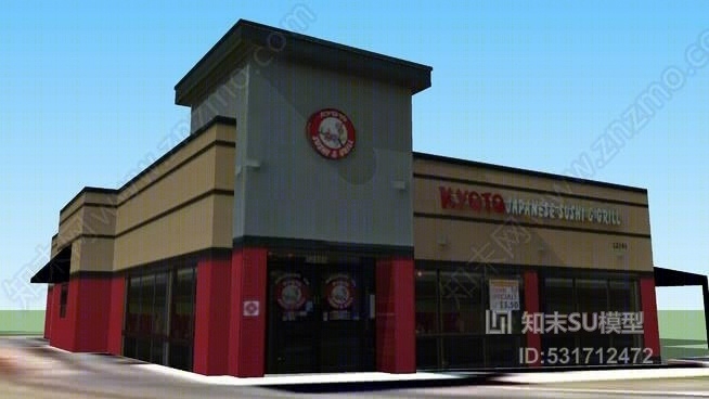 京都日本餐厅SU模型下载【ID:531712472】