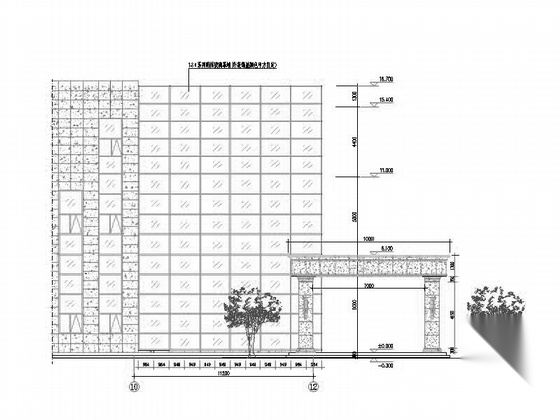 [内蒙古]3层现代风格沿街商业建筑施工图（含玻璃幕墙详...cad施工图下载【ID:165733185】