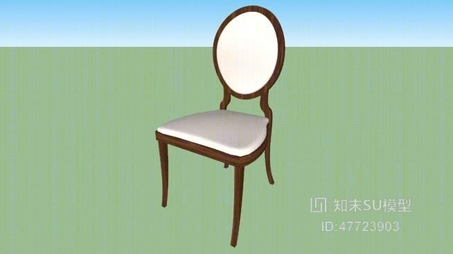 休闲椅SU模型下载【ID:47723903】