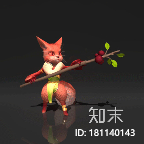 魔杖狐狸CG模型下载【ID:181140143】