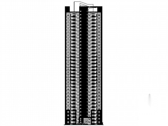 [济南]某三十三层一梯四住宅楼建筑施工图cad施工图下载【ID:167213172】