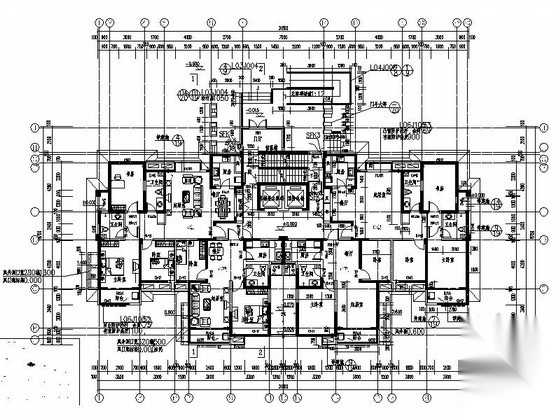 [济南]某三十三层一梯四住宅楼建筑施工图cad施工图下载【ID:167213172】