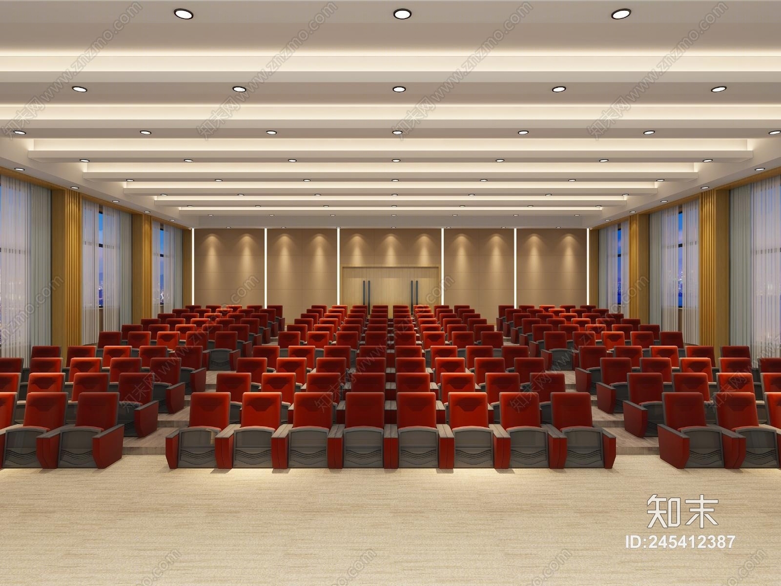现代报告厅3D模型下载【ID:245412387】