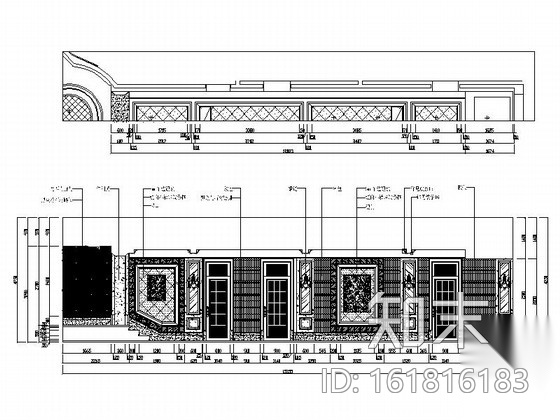 [重庆]某奢华KTV走廊C装修图cad施工图下载【ID:161816183】