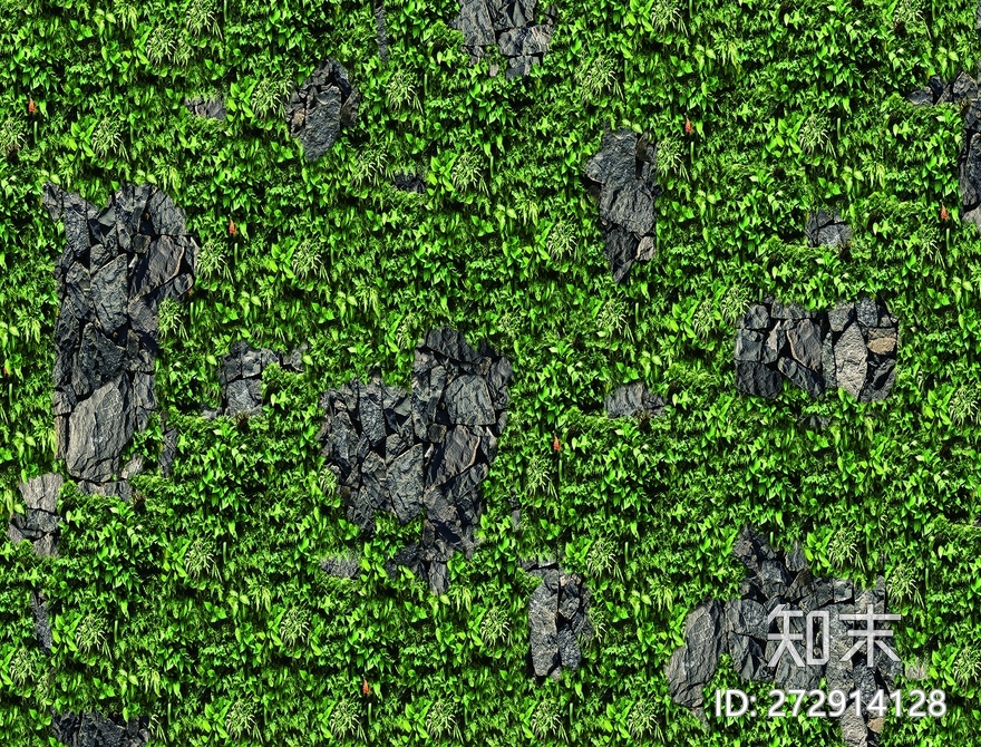 植物墙贴图下载【ID:272914128】