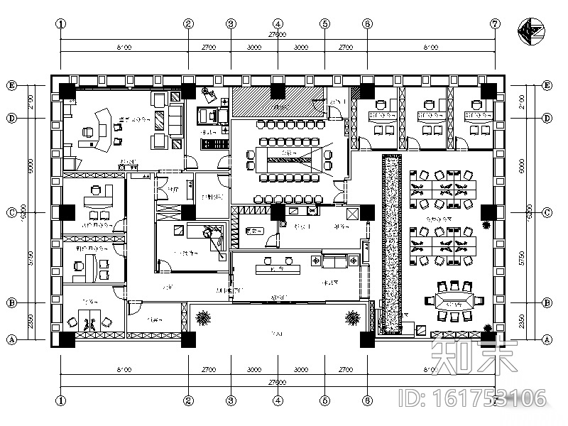 [四川]全套建筑设计办公楼CAD施工图（含效果图）施工图下载【ID:161753106】