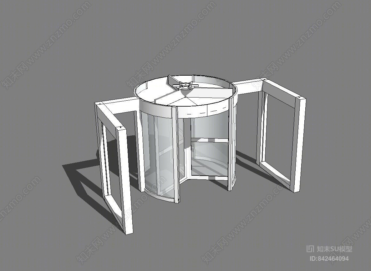 公司大门SU模型下载【ID:842464094】