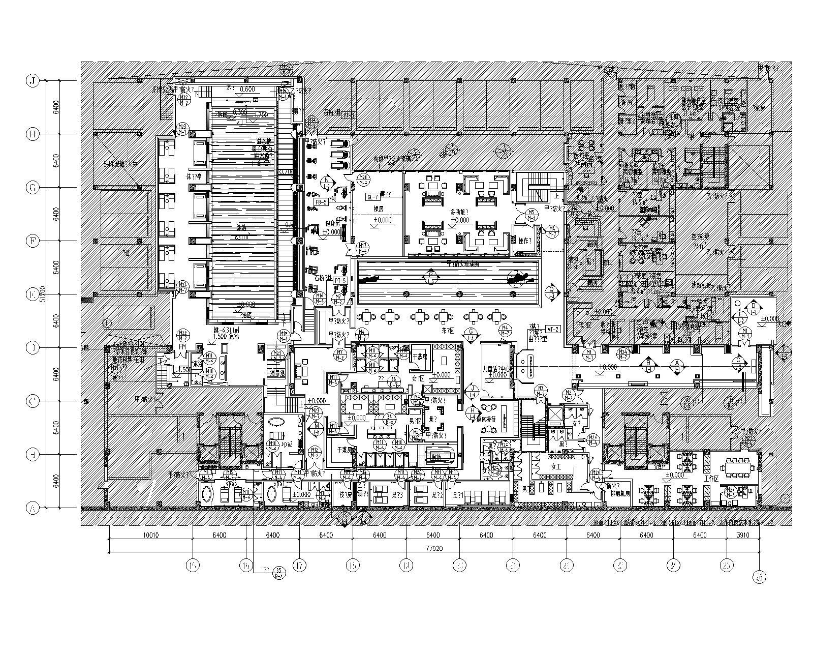 梁建国-北京万柳书院会所全套设计资料施工图下载【ID:1131207218】