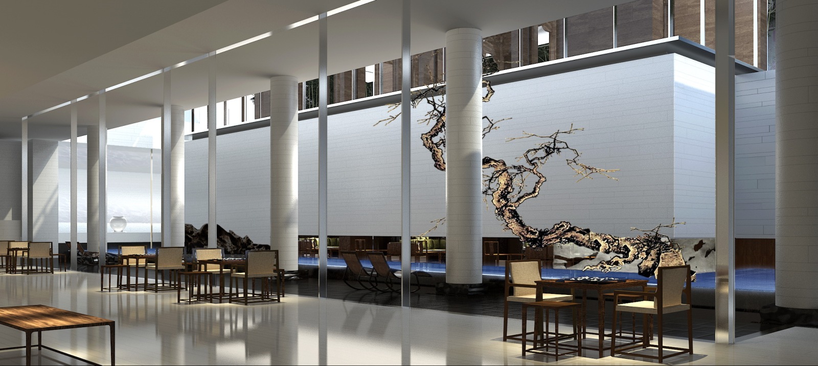 梁建国-北京万柳书院会所全套设计资料cad施工图下载【ID:1131207218】