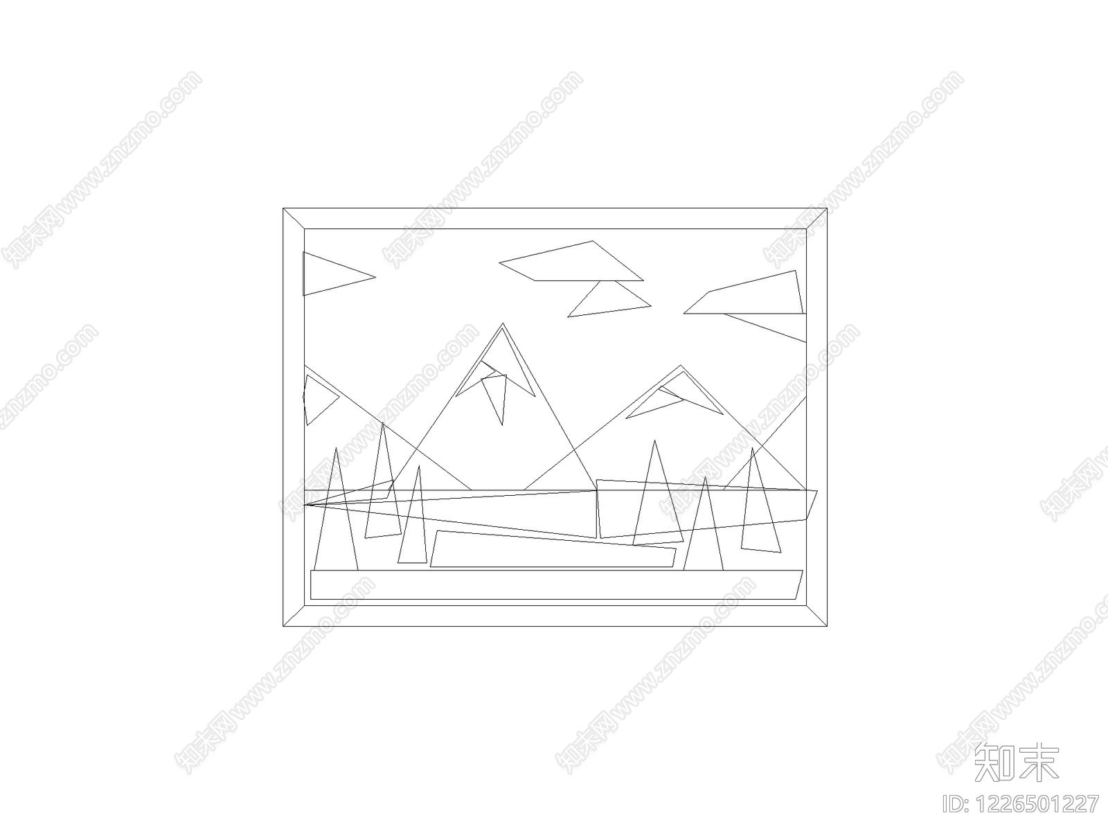 挂画CAD图纸