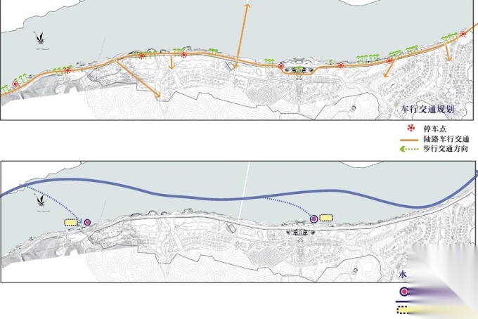 [福建]某城市滨江景观带设计方案cad施工图下载【ID:161034168】