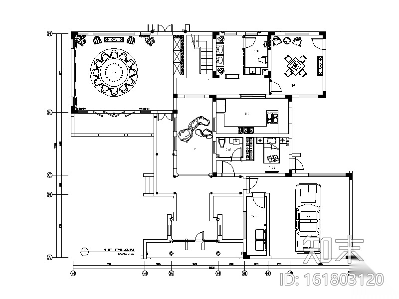 [江苏]全套别墅样板房设计CAD施工图（含效果图）cad施工图下载【ID:161803120】