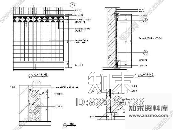 卫生间墙身详图cad施工图下载【ID:832185736】