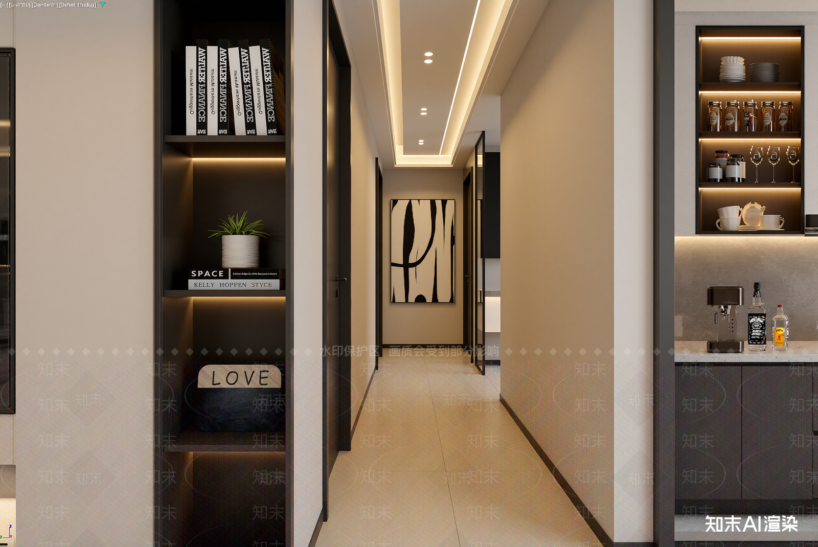 现代玄关3D模型下载【ID:1221471073】