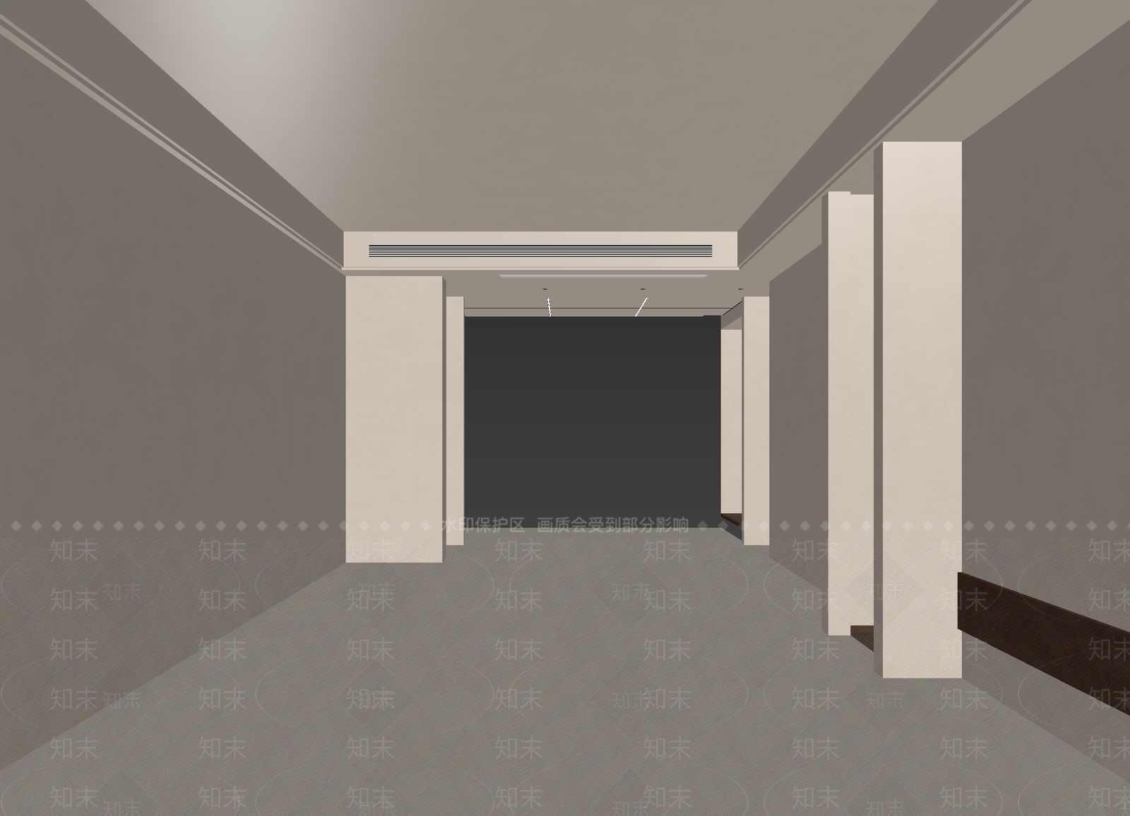 奶油走廊3D模型下载【ID:1215072655】