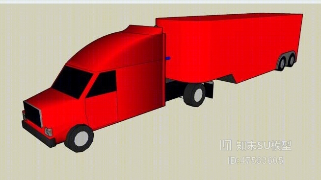 货车SU模型下载【ID:519220638】