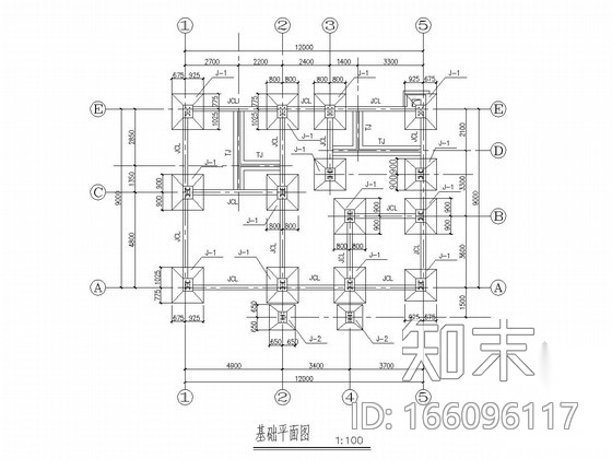 两层钢结构骨架别墅建筑结构全套图cad施工图下载【ID:166096117】