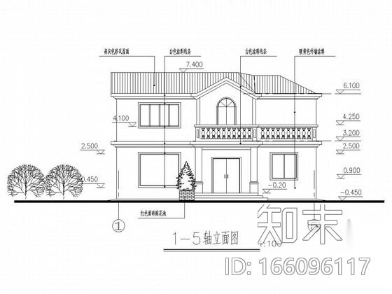 两层钢结构骨架别墅建筑结构全套图cad施工图下载【ID:166096117】