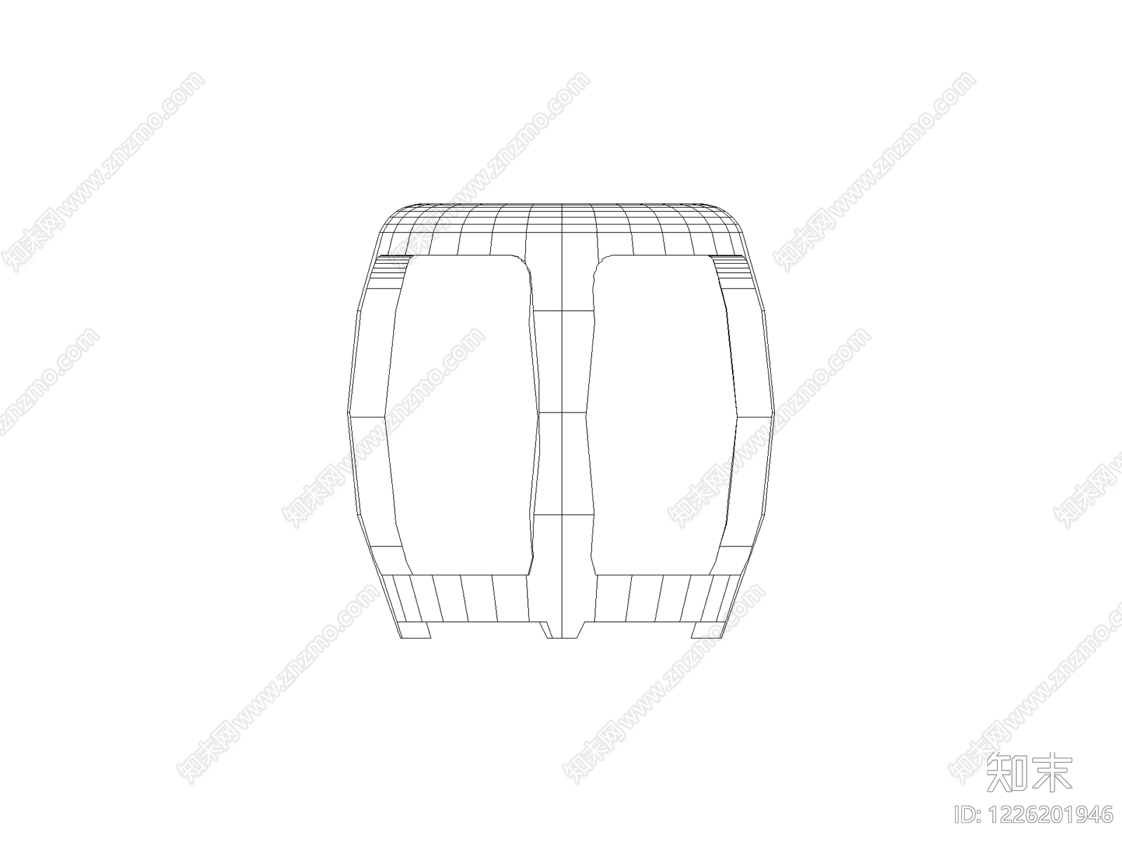 沙发cad施工图下载【ID:1226201946】