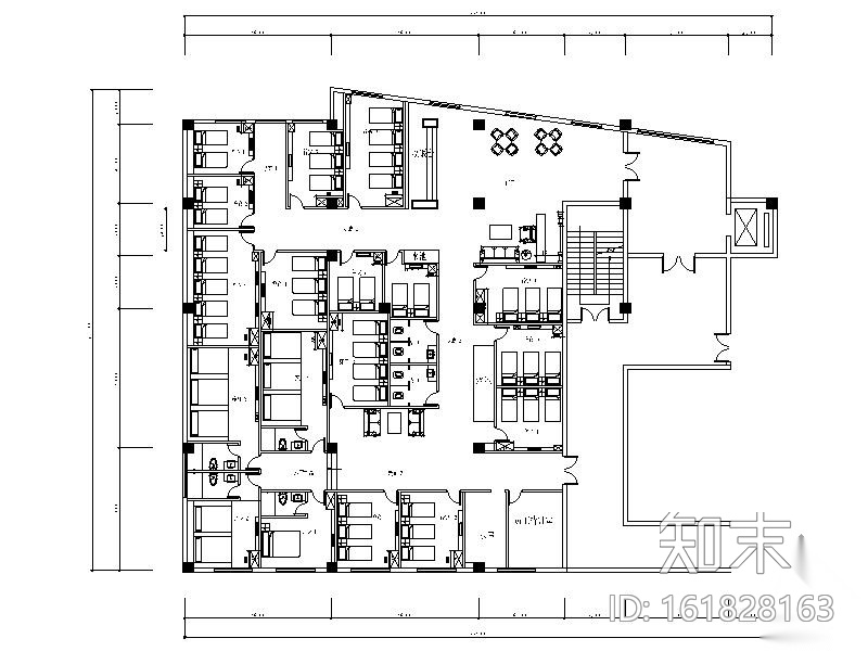 [江苏]某健康会所足疗保健室内装修图cad施工图下载【ID:161828163】