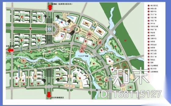 [宁波]某中心区概念性规划评价及核心区城市设计cad施工图下载【ID:168115127】