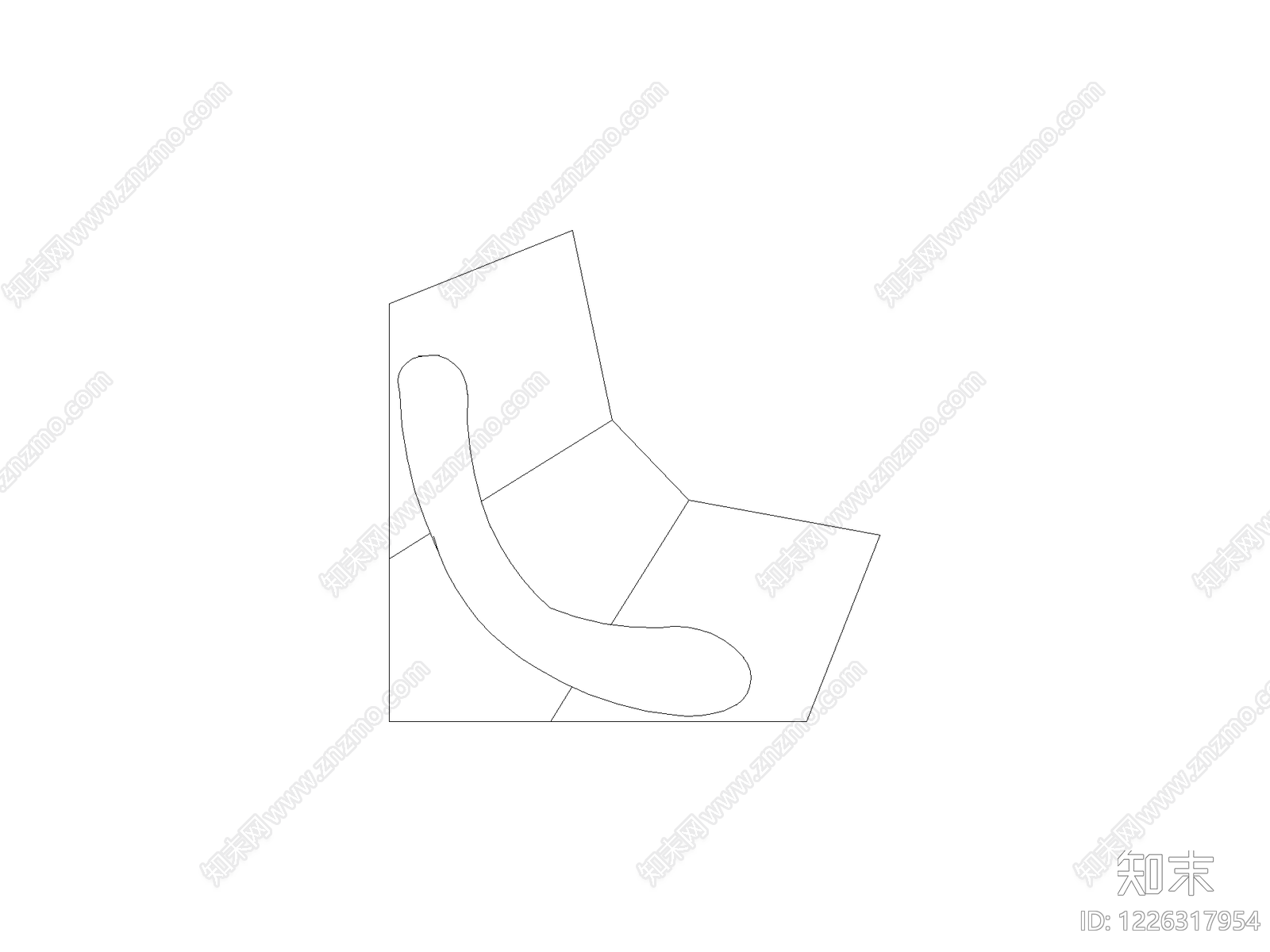 沙发cad施工图下载【ID:1226317954】