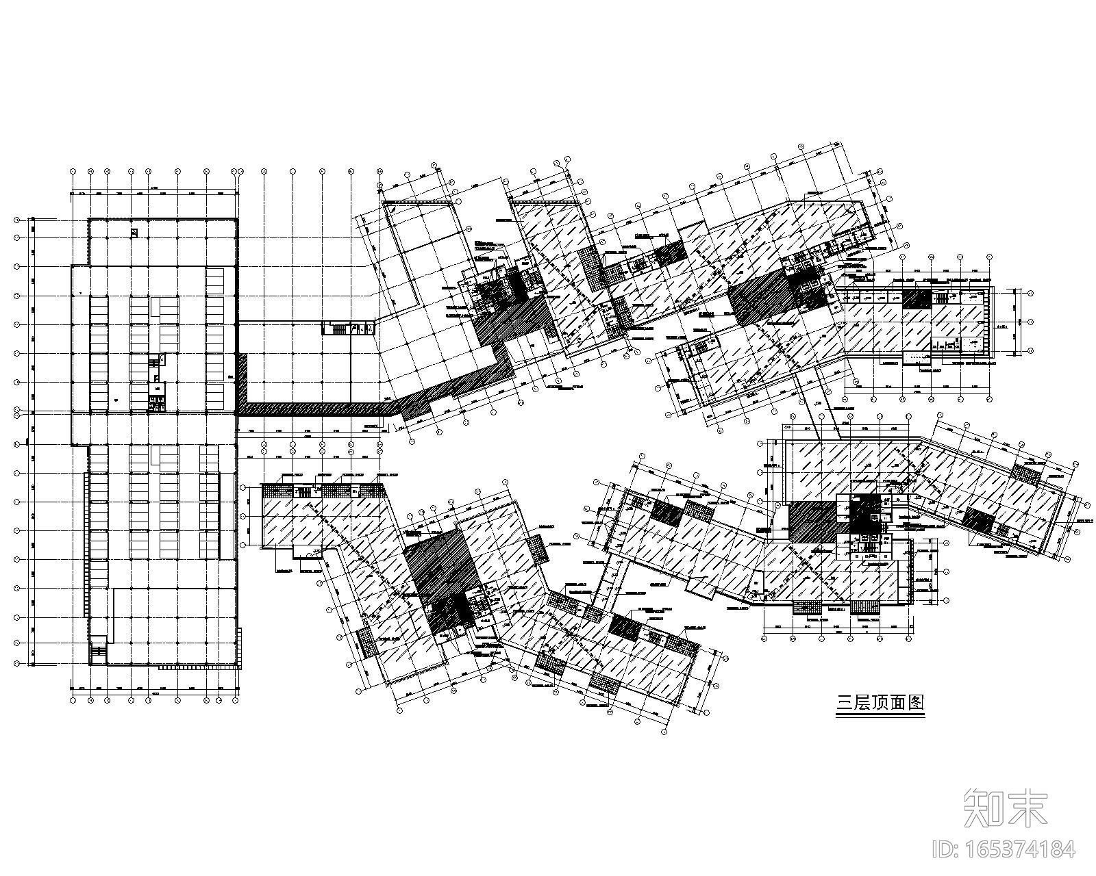 [浙江]阿里巴巴杭州总部装修设计施工图cad施工图下载【ID:165374184】