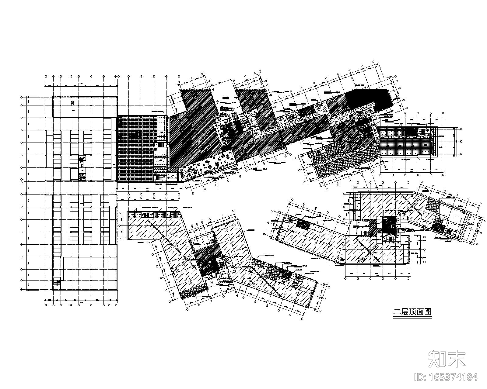 [浙江]阿里巴巴杭州总部装修设计施工图cad施工图下载【ID:165374184】