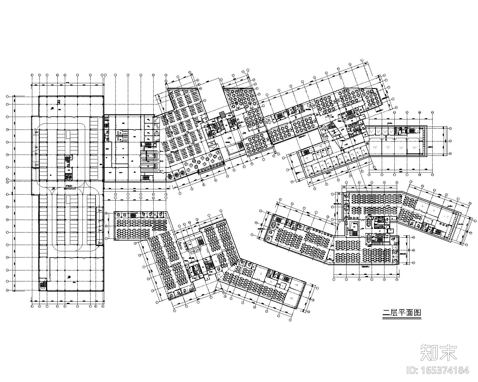 [浙江]阿里巴巴杭州总部装修设计施工图cad施工图下载【ID:165374184】