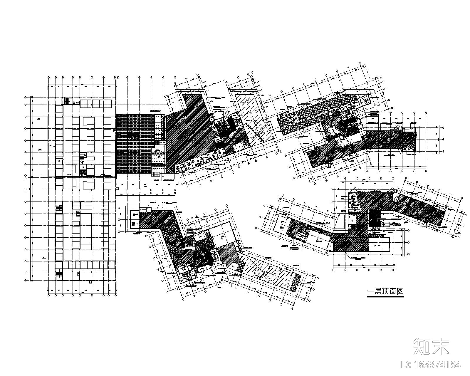 [浙江]阿里巴巴杭州总部装修设计施工图cad施工图下载【ID:165374184】