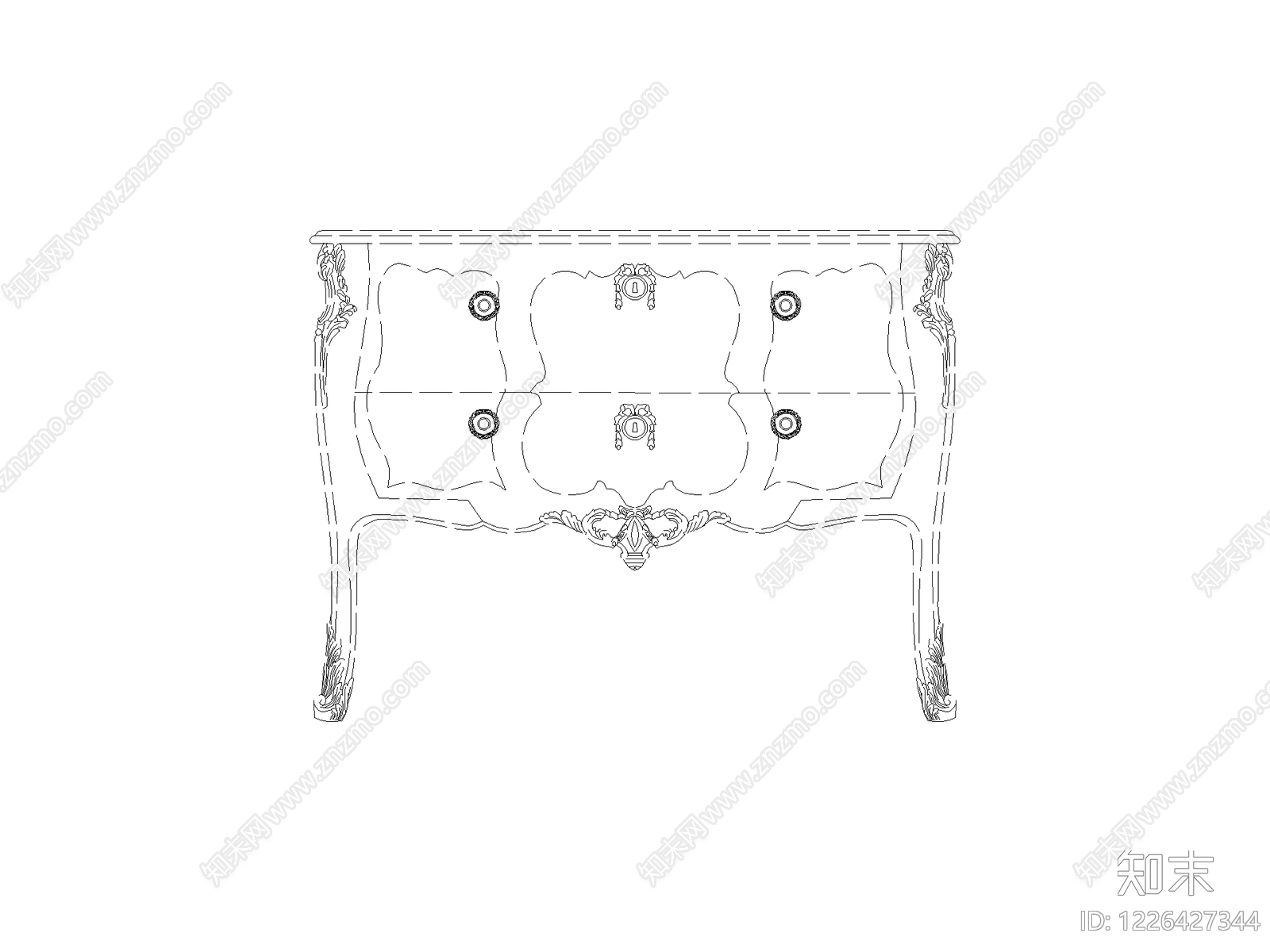 柜子cad施工图下载【ID:1226427344】