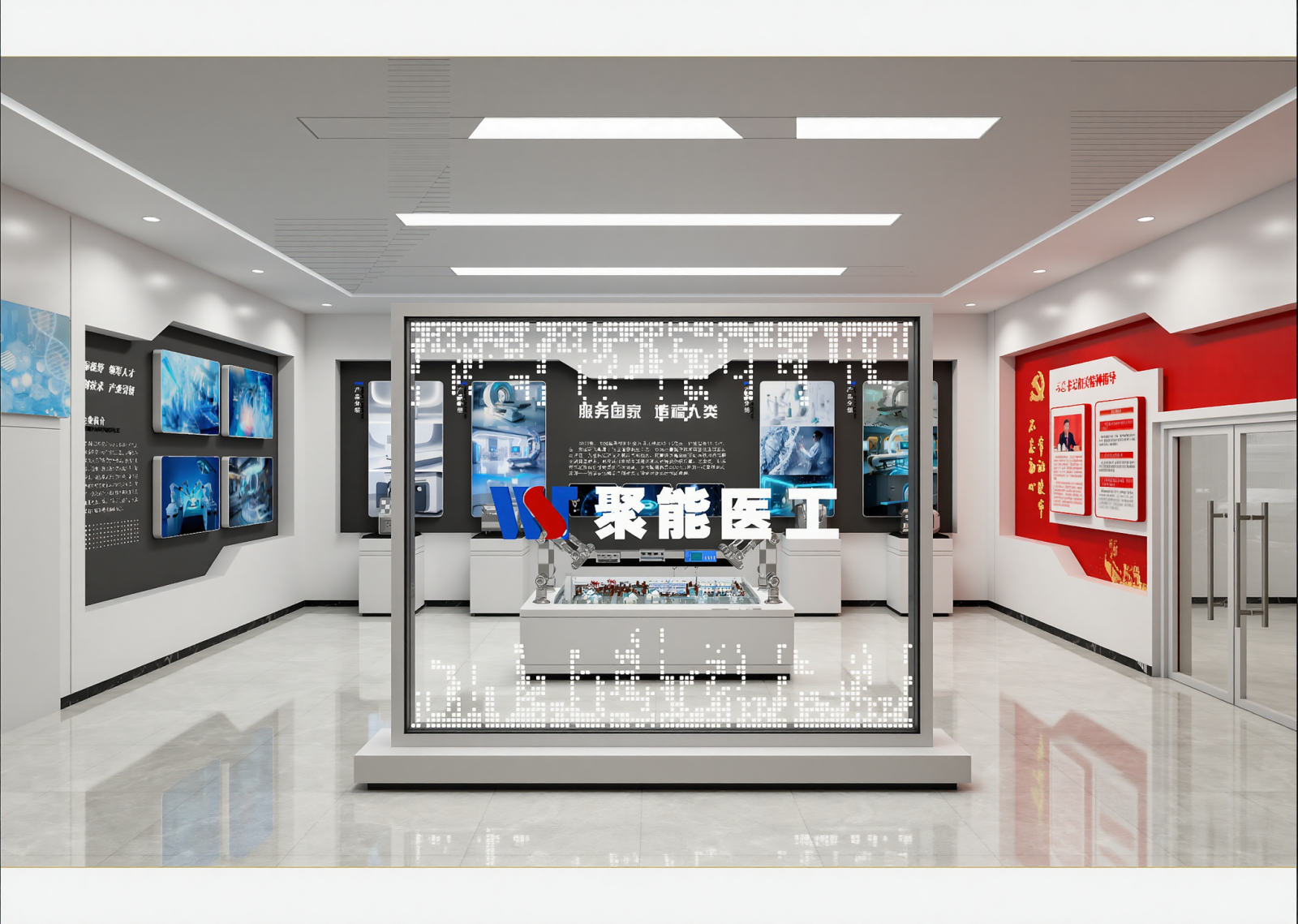 现代医疗展厅3D模型下载【ID:1214836303】